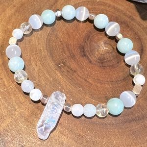 Gemstone Bracelet✨Amazon Jade, Citrine, Opal, Quartz, Mother of Pearl